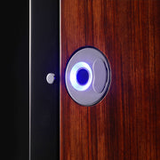 ARACHVIA 2-Watch Winder with Fingerprint Lock, Touchscreen & Color-Changing LED Lighting – Rosewood Finish