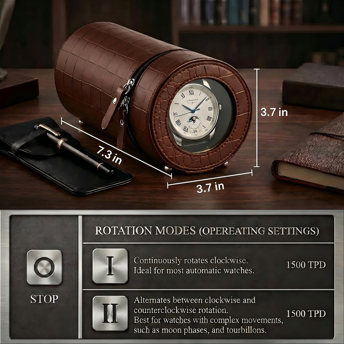 ARACHVIA Rotador de reloj de viaje individual